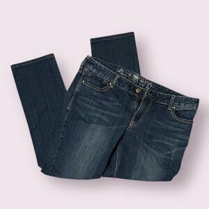 EXPRESS Low-Rise Stella Skinny Jeans 12R Dark Wash Denim Flattering Fit